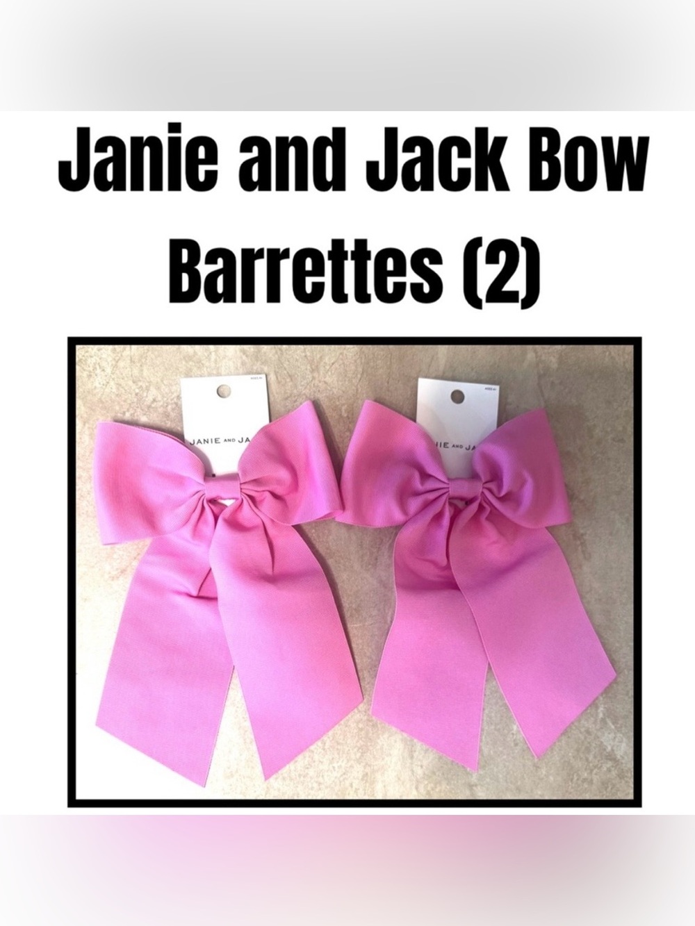 Janie and Jack Bow Barrettes (2)